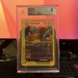 Pokemon - Skyridge Charizard Box Topper BGS 8