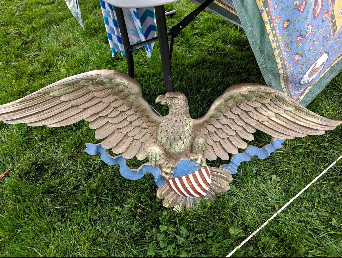 Vintage Eagle With Shield 