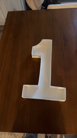 Fillable number one