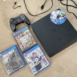 Sony PS4 Slim Bundle – Controller + Games , Tested 