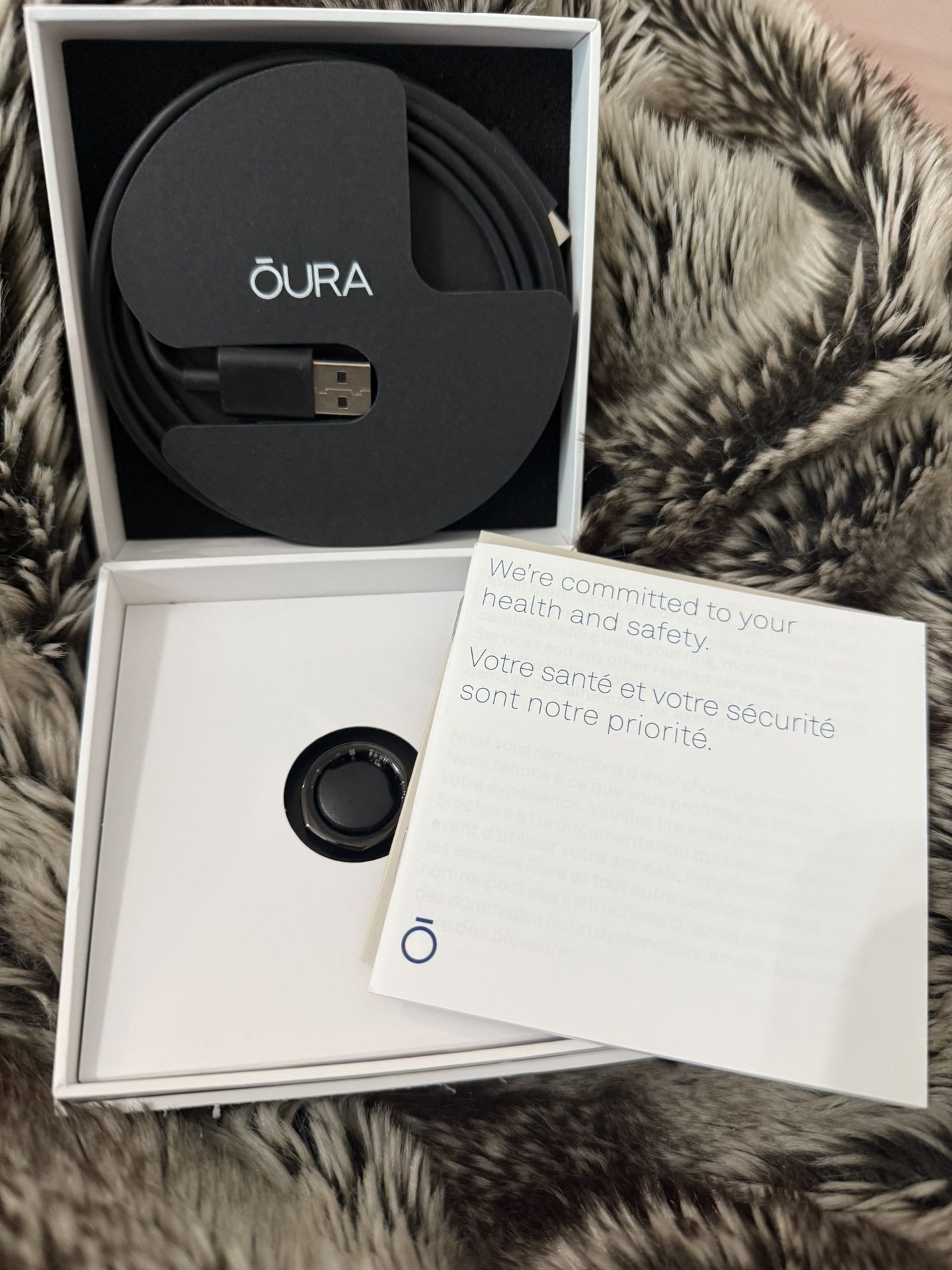 Oura Ring Gen3 Heritage - Black - Size7 - Smart Ring -