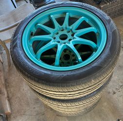 Japanese Ultra Light Racing Rims 17” 4x100 or 4x114.3 universal