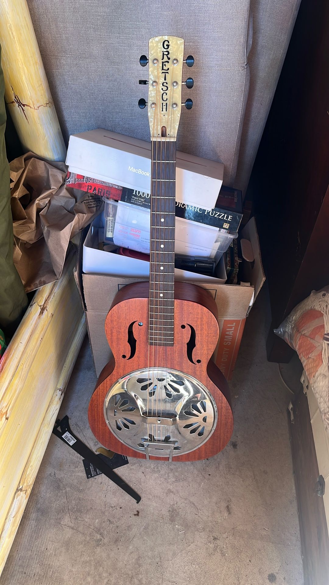 Gretsch G9210 Boxcar Square-Neck Resonator - Natural Mahogany
