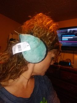 Teal easy to wear earmuffs