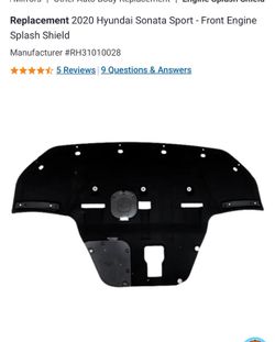 Hyundai Sonata 2020-2023 BRAND NEW  Undercover splash shield