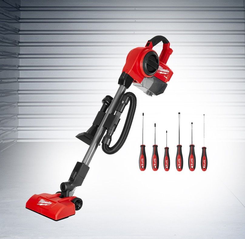 Milwaukee m18 fuel brushless compact vacuum with screw driver set