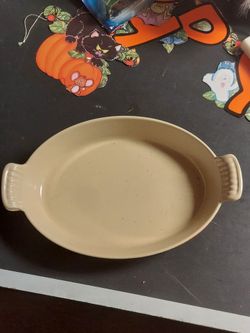 Vintage French le creuset cast iron au grautin baking dish