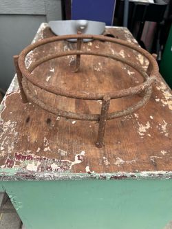 Vintage iron plant stand