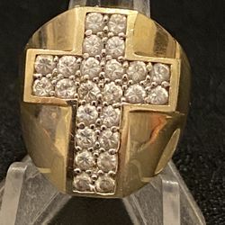 10k Gold Cross Ring  BUY Sell Trade Gold Co. 