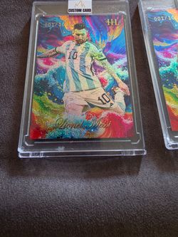 Lionel Messi heroes and Legends custom art and first print one out of 100