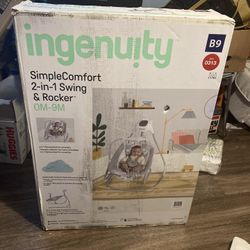 Ingenuity Simple Comfort 2-in-1 Swing & Rocker 