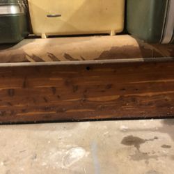 Old cedar chest with lid
