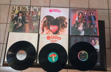 Heart vinyl record lot