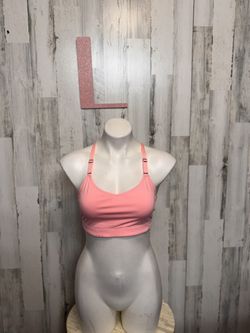 Victoria’s Secret VSX Sport Bra Pink L | Racerback Stretch Athletic Top NWT