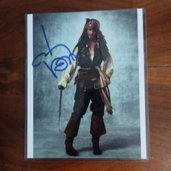 Johnny Depp Signed Autograph 