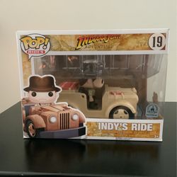 Funko POP! Rides Disney Parks Exclusive Indiana Jones Adventure Indy's Ride #19
