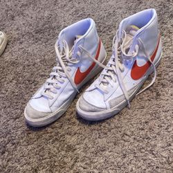 Nike Blazer Orange Swoosh 