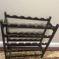 30 Bottle Wooden Wine Rack