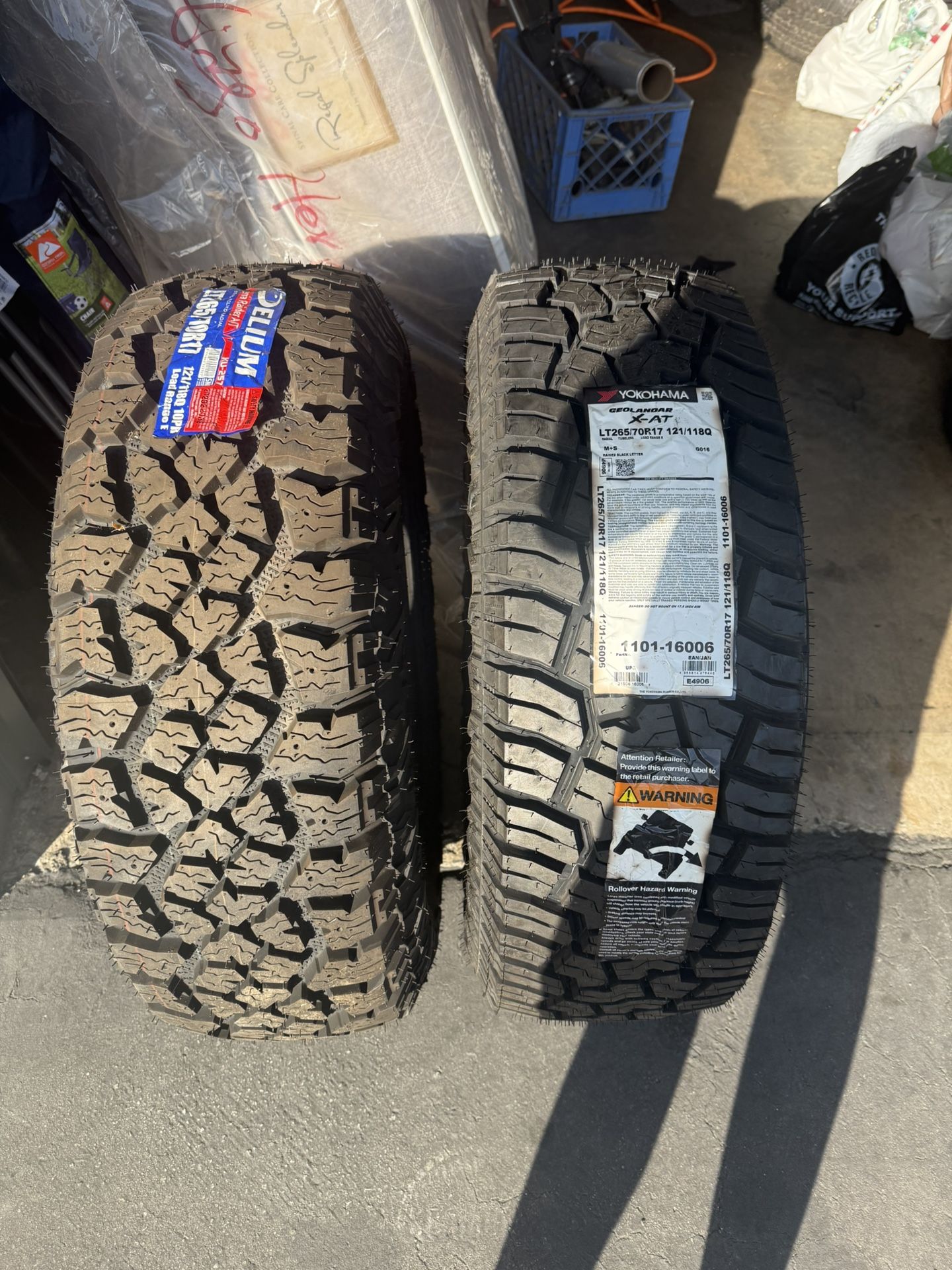 2 Mud Terrain Tires 265/70R17
