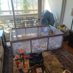 Large Playpen With Mat
