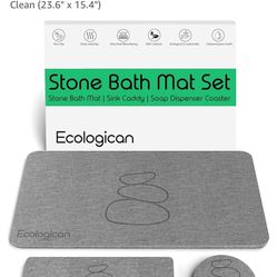Stone Bath Mat Like Dorai