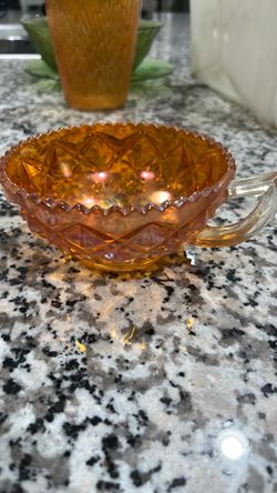 Vintage Imperial Glass Marigold Carnival Glass Punch Cup