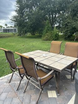 Wrought Iron Table & Chairs 