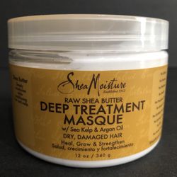 Shea Moisture Deep Treatment Masque Raw Shea Butter (12oz).  