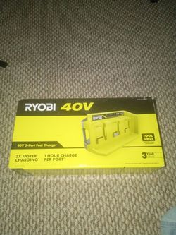 RYOBI 40V 3 PORT FAST CHARGER