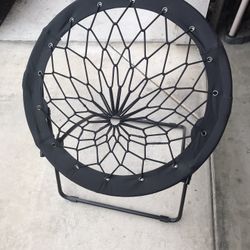 Black Bungee Folding Chair