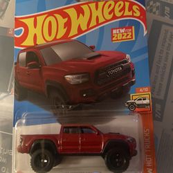 Red Toyota Tacoma Hot Wheels 