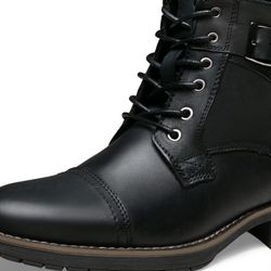 Brand New Arizona Jean Co Men's Mercury Leather Black Boots Shoes Size 10 Brand New