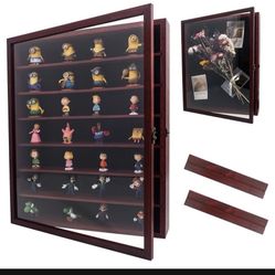 16x20 Shadow Box Frame with Removable Shelves, Red Deep Memory Box Display Case for Keepsake Collectibles, Coins Military Medals Pins Wedding Flowers