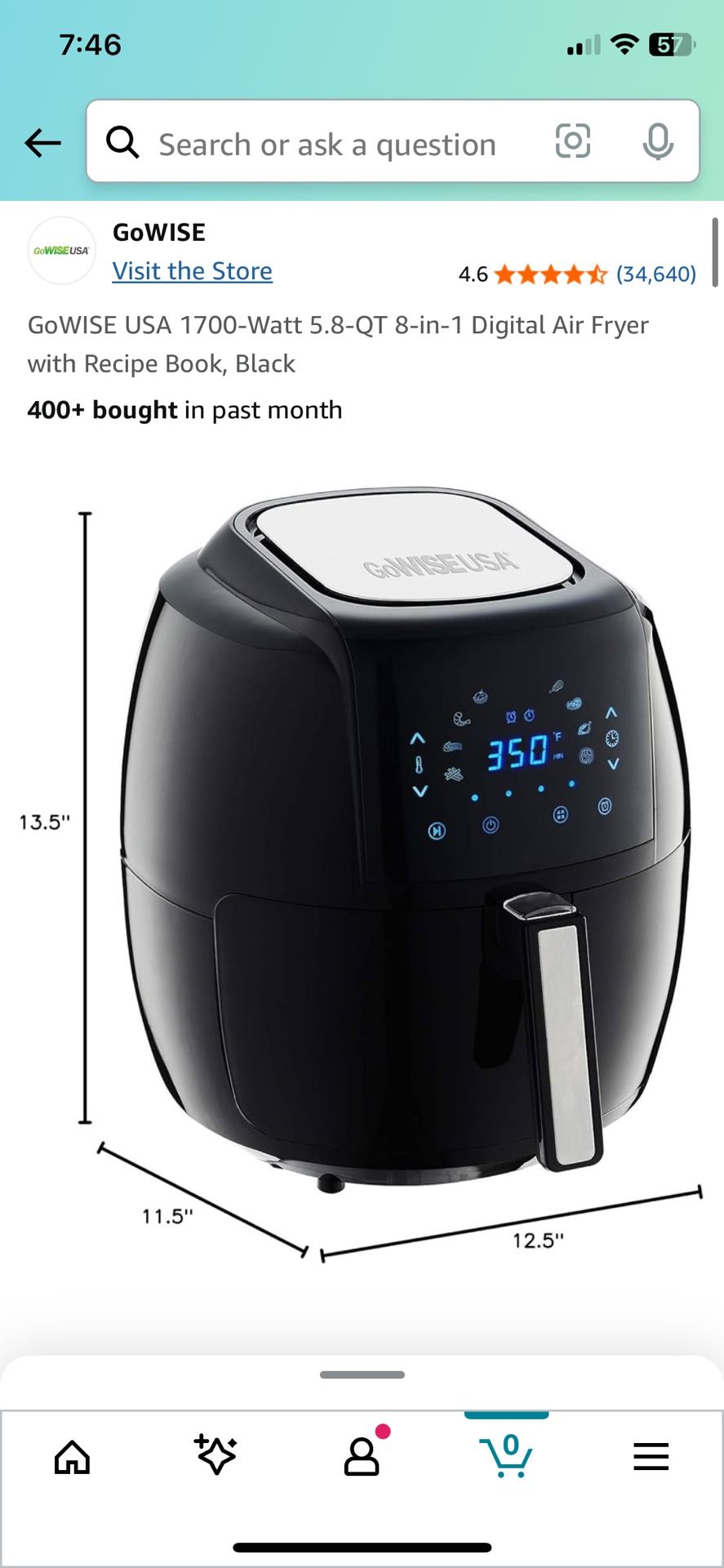 Air Fryer $ 35