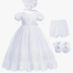 Baptism Dress Baby Girl 12-18 Month