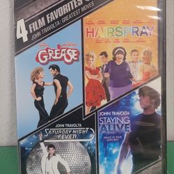 John Travolta: Greatest Moves 4 Film Favorites (DVD) STILL SEALED & NEW!