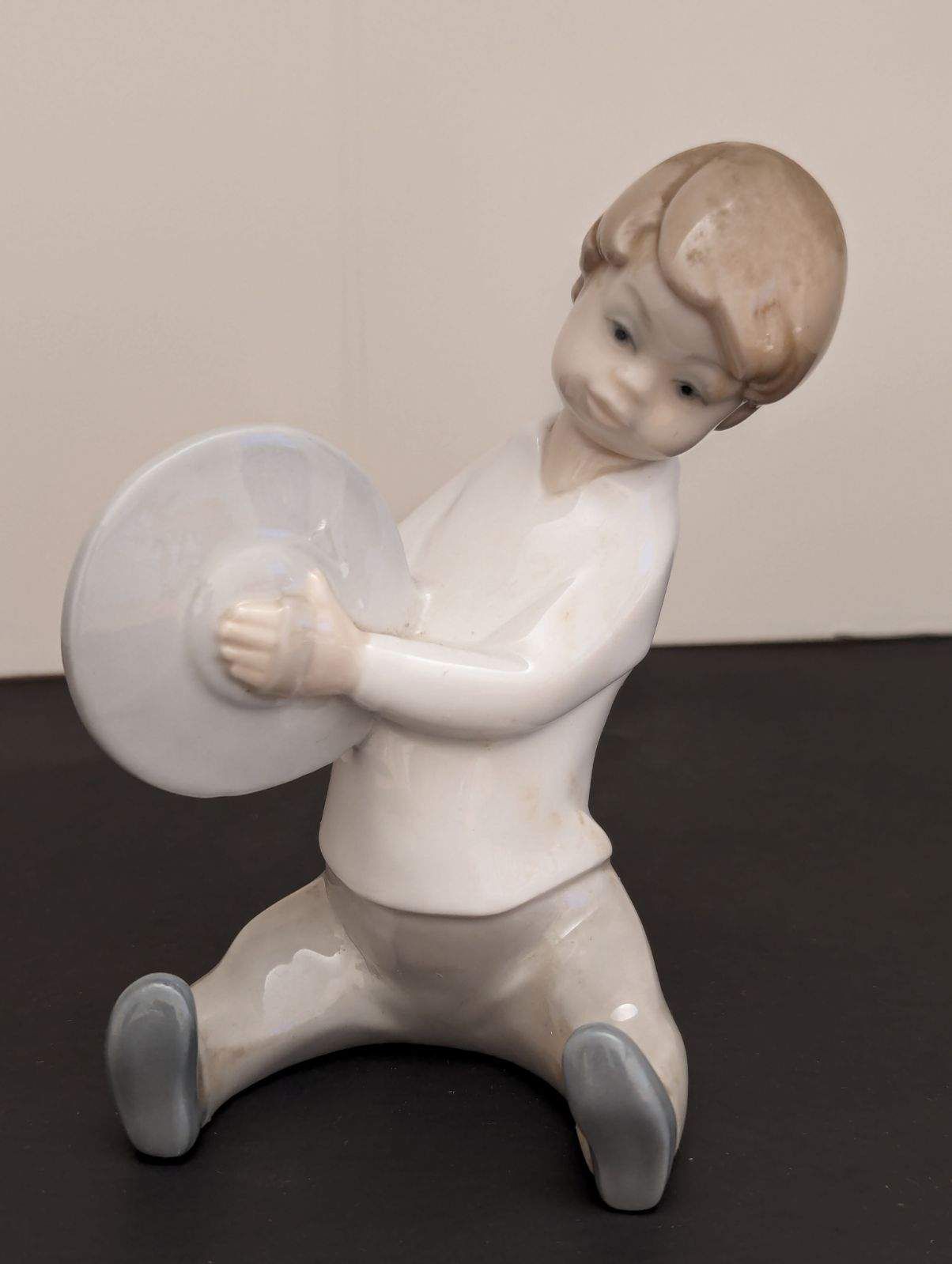 Lladro Boy With Cymbals