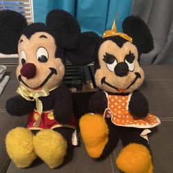 Vintage California Walt Disney Mickey Mini Dolls 