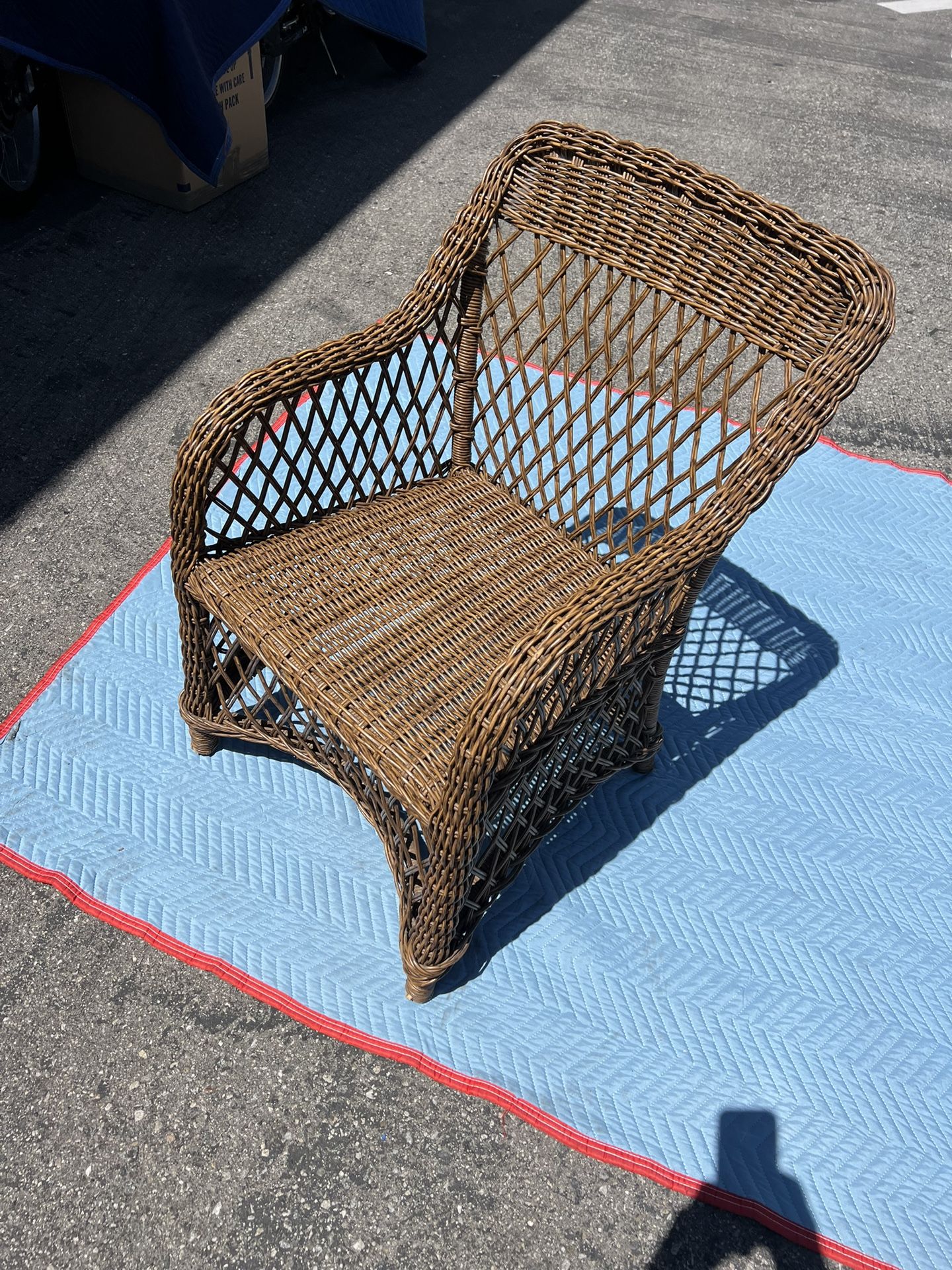 Mid century Rattan Porch Chair