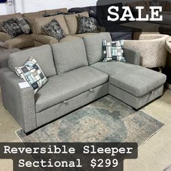 Reversible Pop-Up Sleeper Sectional