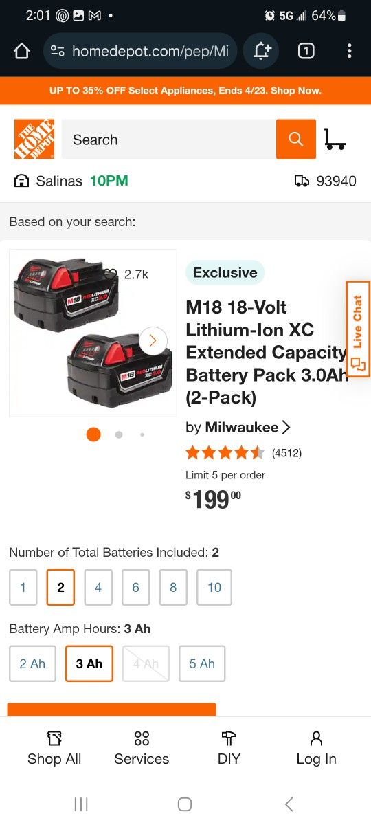 2 Pack Brand New