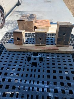 Hand made bird houses