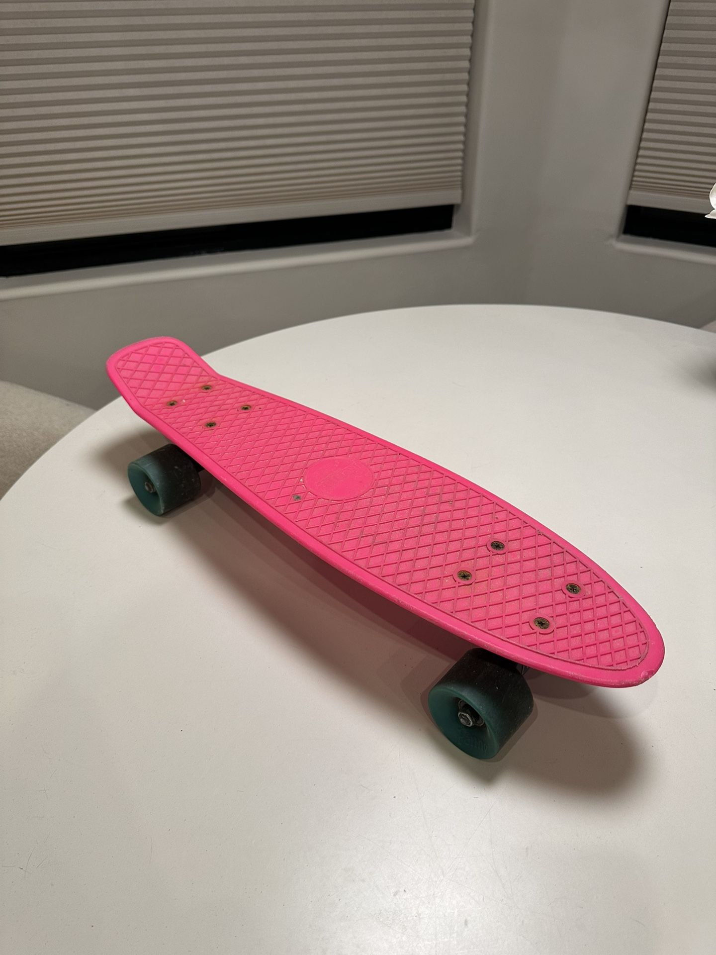 Pink Penny Board with Blue Wheels!