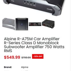 Alpine Amplifier