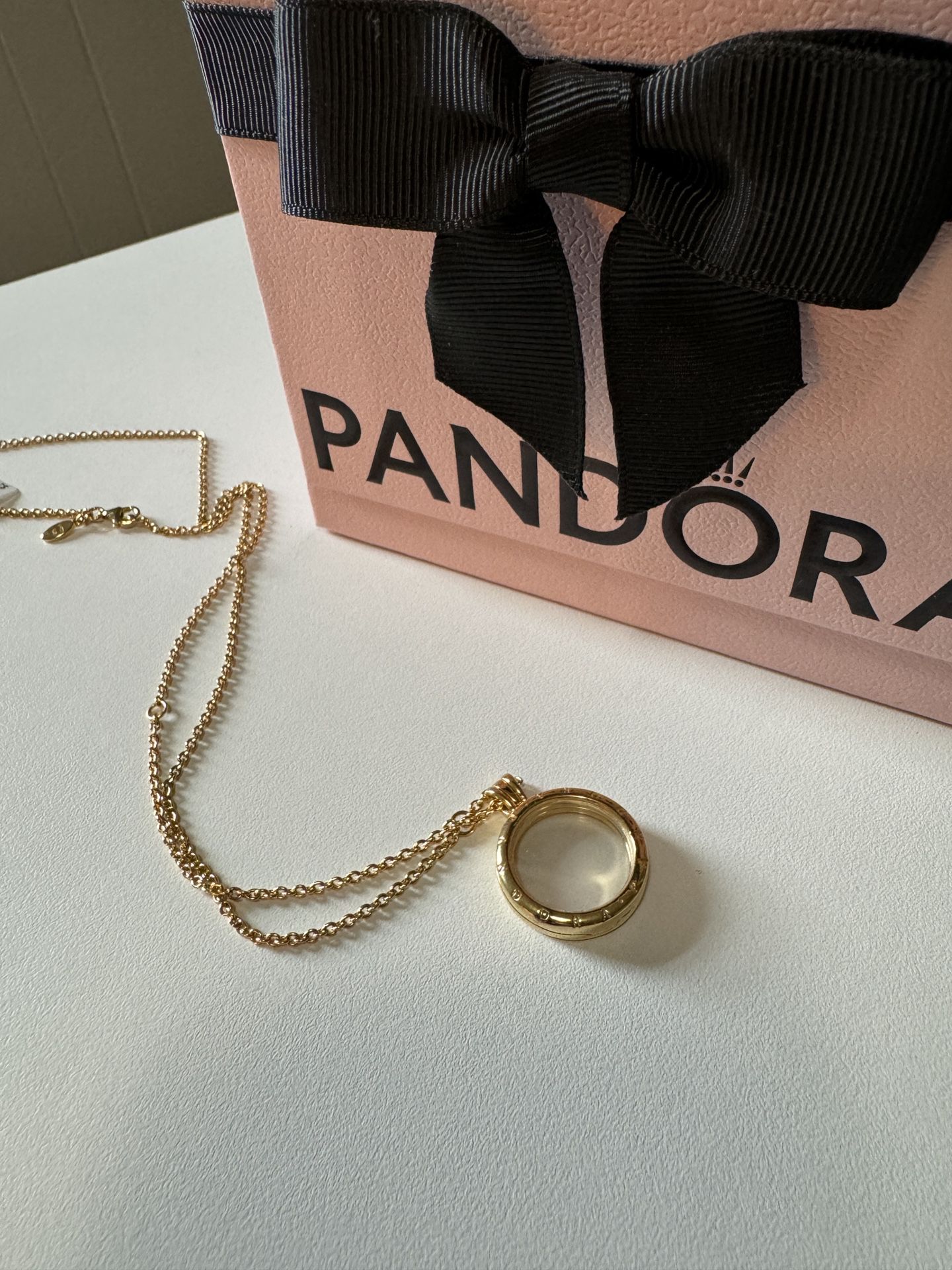 Pandora locket 14 k gold 