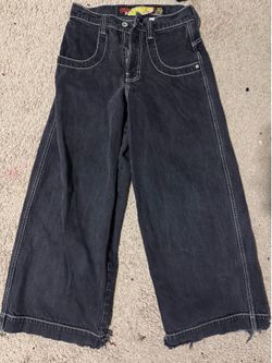 Jnco Twin Cannon Black Jeans   Size 28