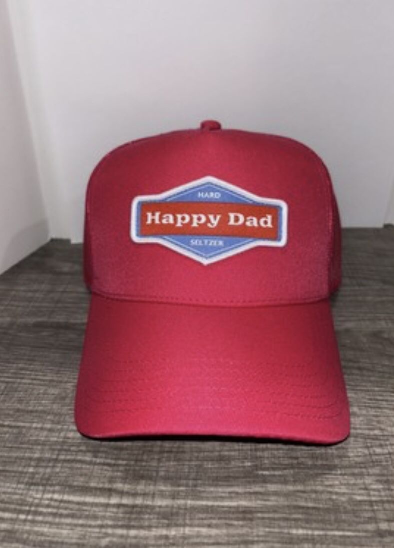 Happy Dad Classic Hot Pink Trucker Hat