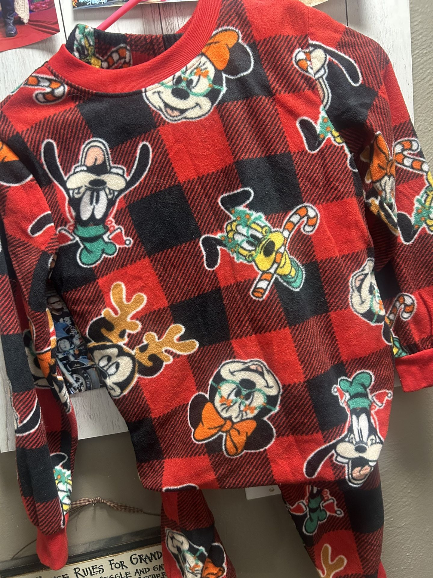 Mickey Mouse Christmas pajamas, size 8