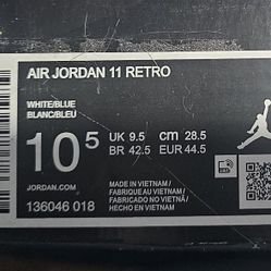 Jordan RETRO 11 size 10.5 Men