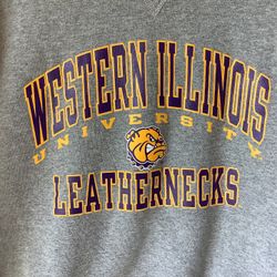 Western Illinois Leathernecks Sweatshirt Size Large